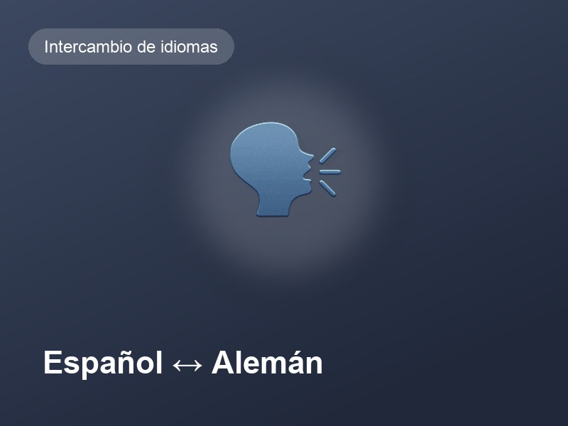 Intercambio de idiomas: español y alemán