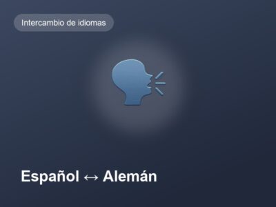 Intercambio de idiomas: español y alemán
